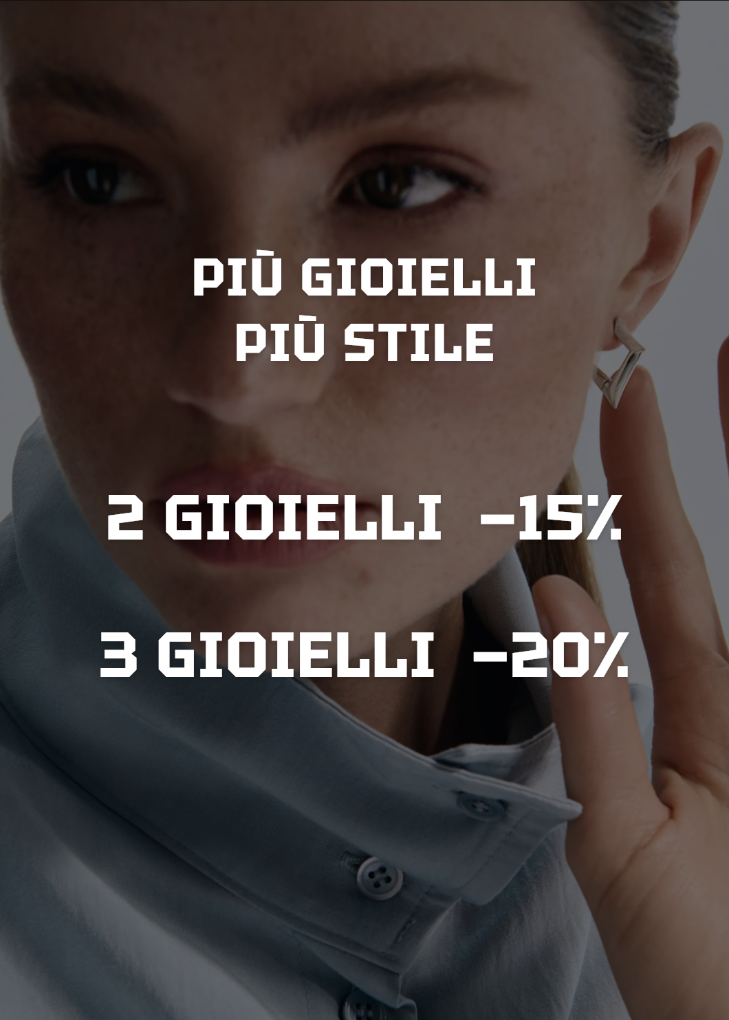 Gioielli da donna in argento: 15% di sconto su 2 e 20% su 3 gioielli