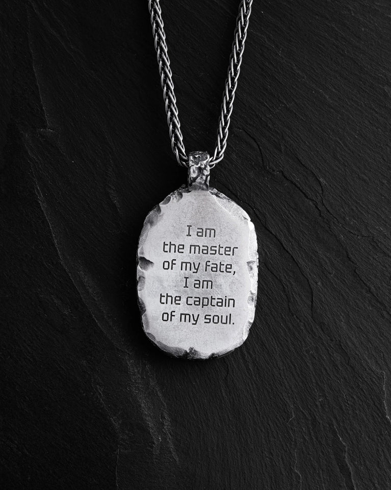 SELFMADE pendant original engraving example: master of my fate